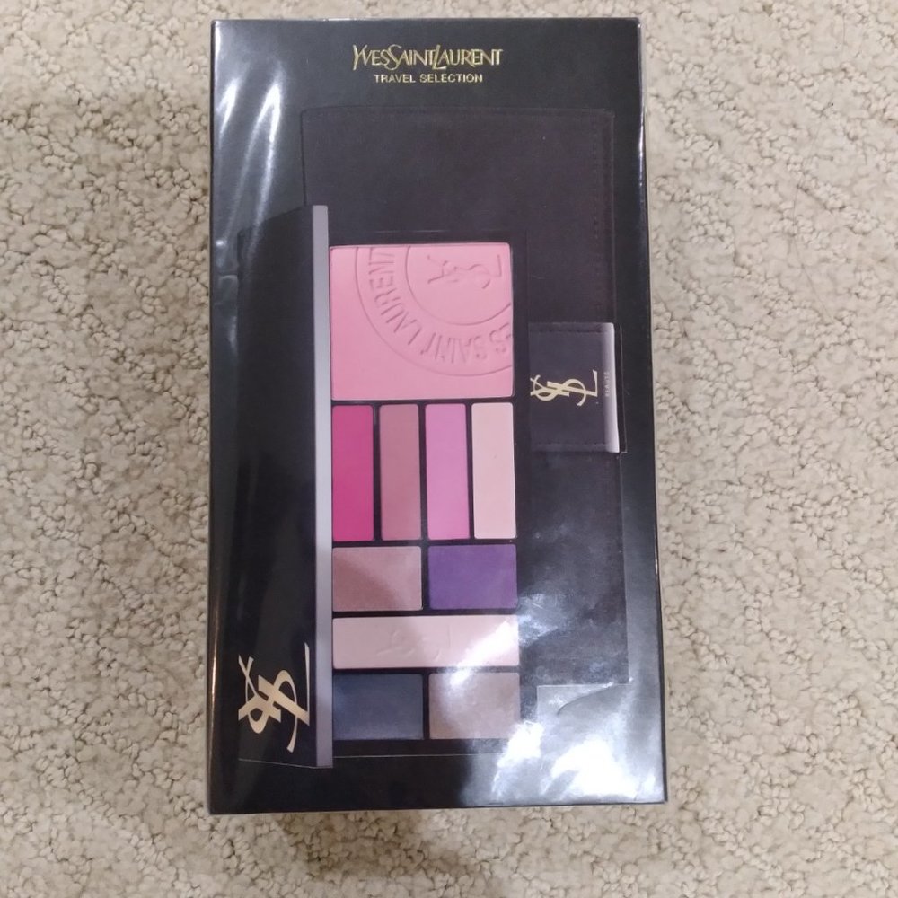 Authentic Unopened/New YSL Travel Kit Make up set - Pink & Brown
